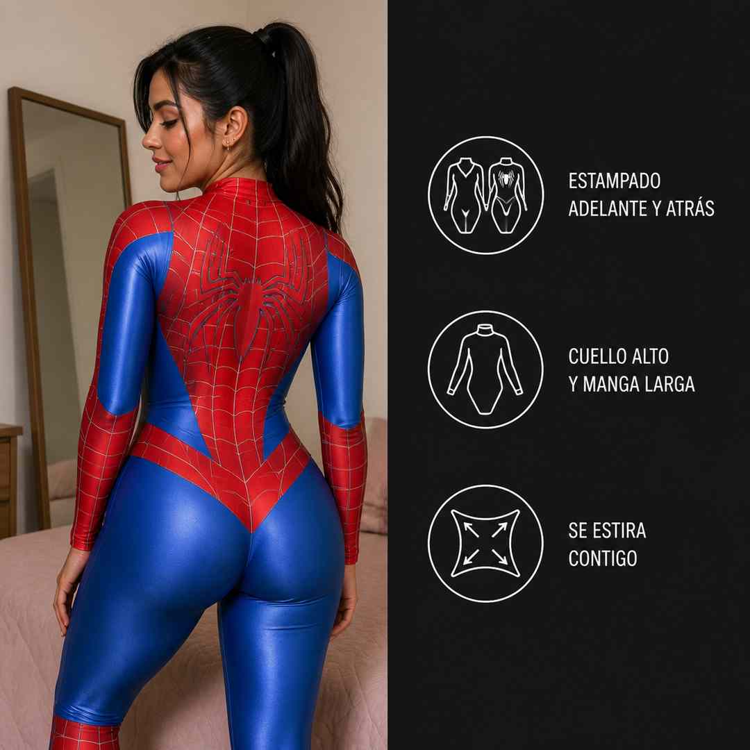 Disfraz Enterizo de Superheroína para Mujer - 7 Personajes - Envío Gratis