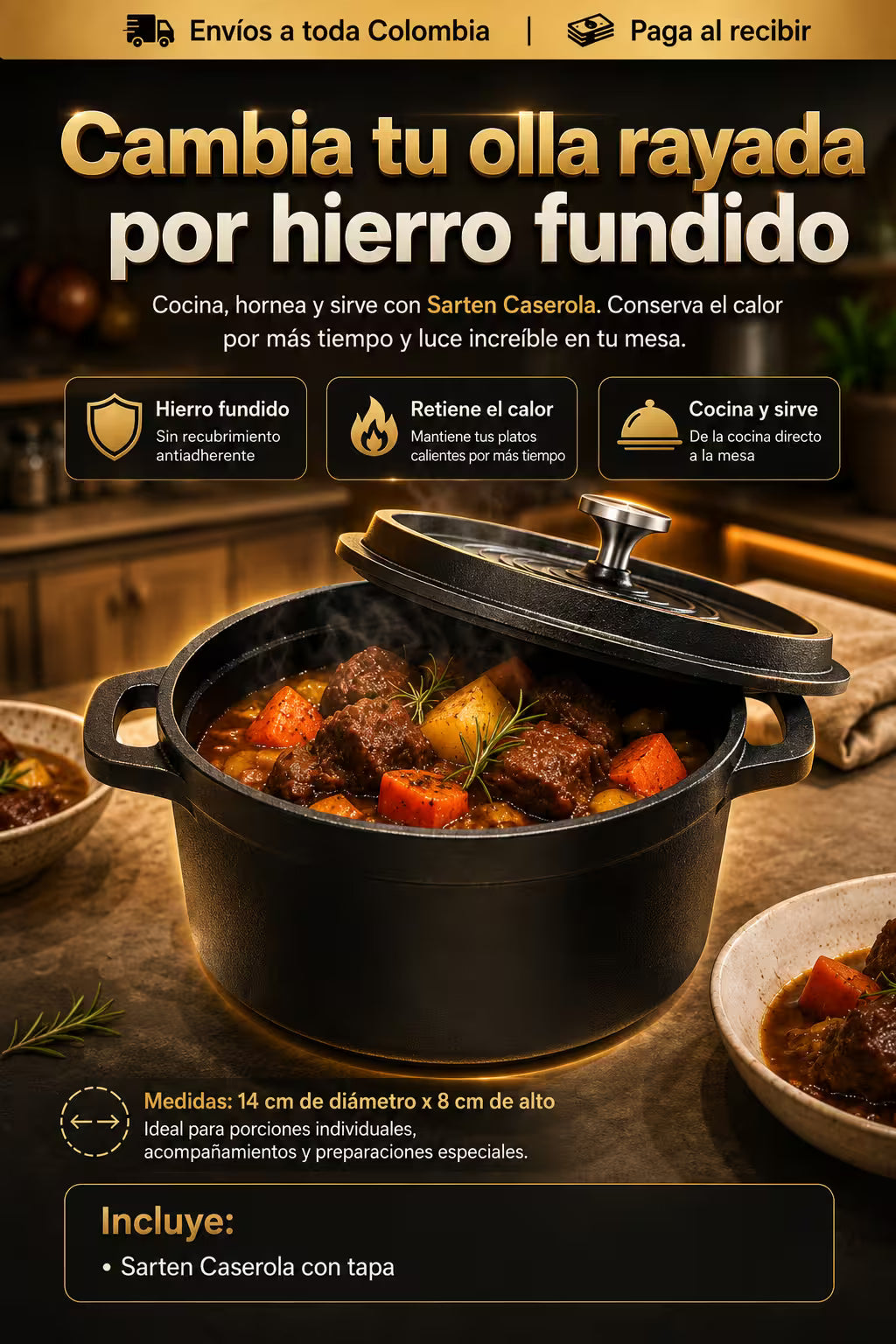 Master Chef - Caldero en Acero Fundido