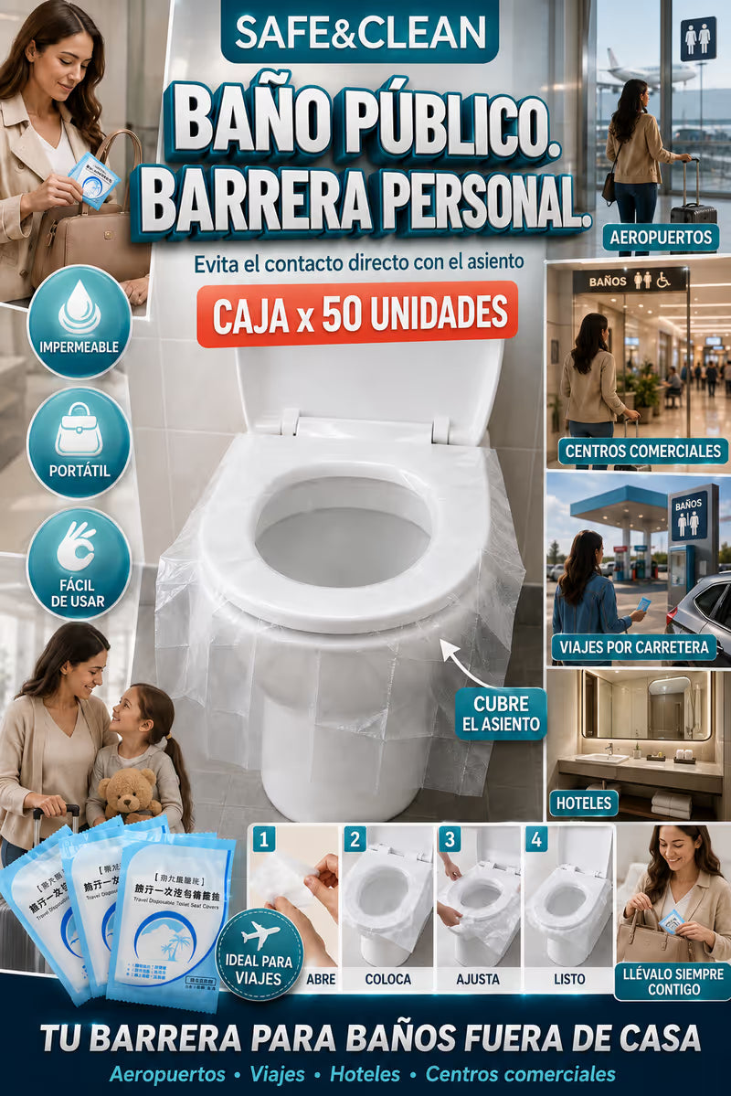 SAFE & CLEAN - Protector Desechable Para Inodoro