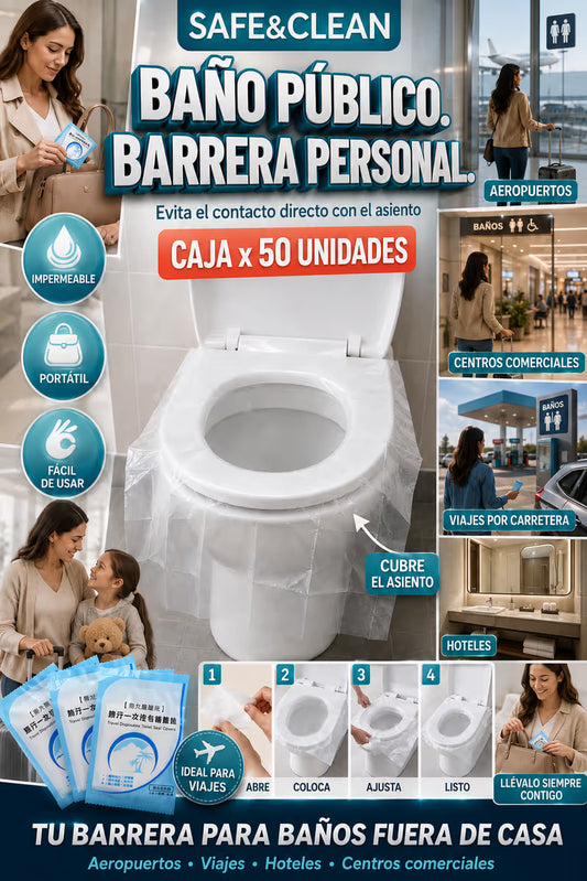 SAFE & CLEAN - Protector Desechable Para Inodoro