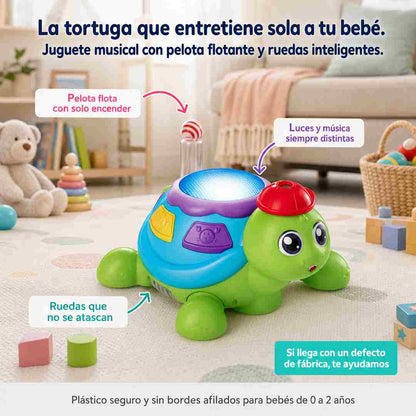 Tortuga Juguete Musical Alumbra - Se Entretiene Sola - Envio Gratis
