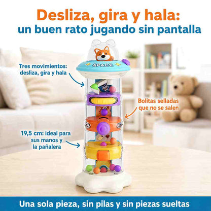 Torre Espacial de Bolitas - Ejercita las Manos de tu Bebé