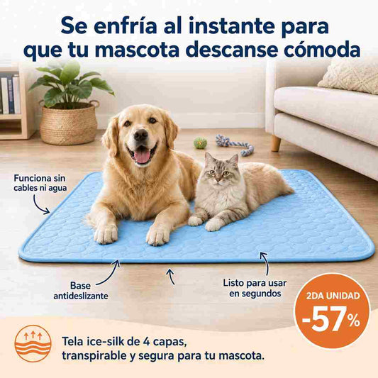 Tapete Refrescante para Mascotas - Frescura al Instante sin Electricidad