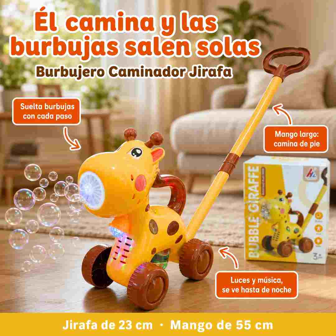 Burbujero Caminador Jirafa - Lo Anima a Caminar y Moverse Más