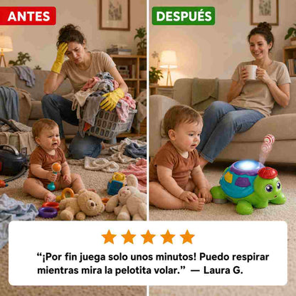 Tortuga Juguete Musical Alumbra - Se Entretiene Sola - Envio Gratis