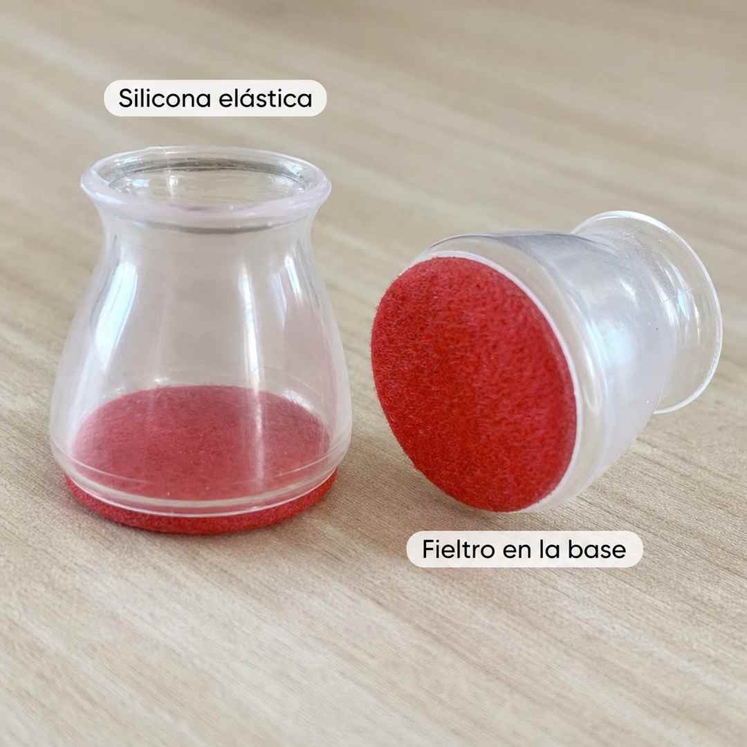 Protector Silicona Patas de Silla x8 - Sin Rayas ni Chillidos