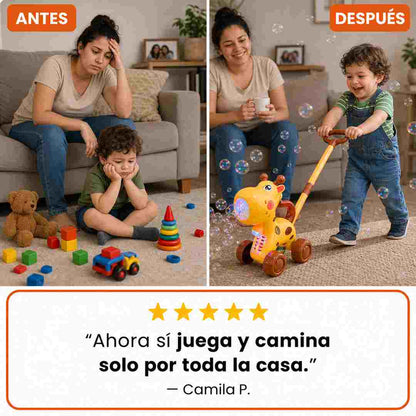 Burbujero Caminador Jirafa - Lo Anima a Caminar y Moverse Más