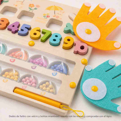Tablero Montessori de Matemáticas - Aprende a Sumar con sus Manos