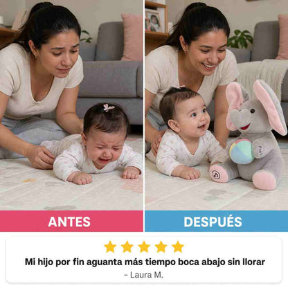 Elefante Interactivo que Habla y Mueve sus Orejitas - Tiempo Boca Abajo sin Llanto - Envío Gratis