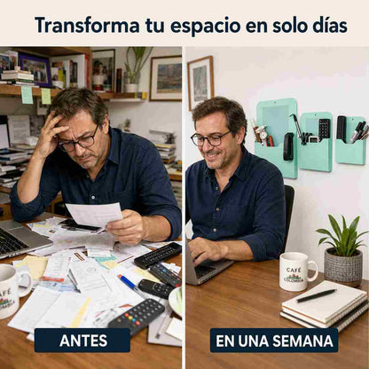 Organizador Magnético de Pared - Adiós al Desorden - Pack x3 Tamaños