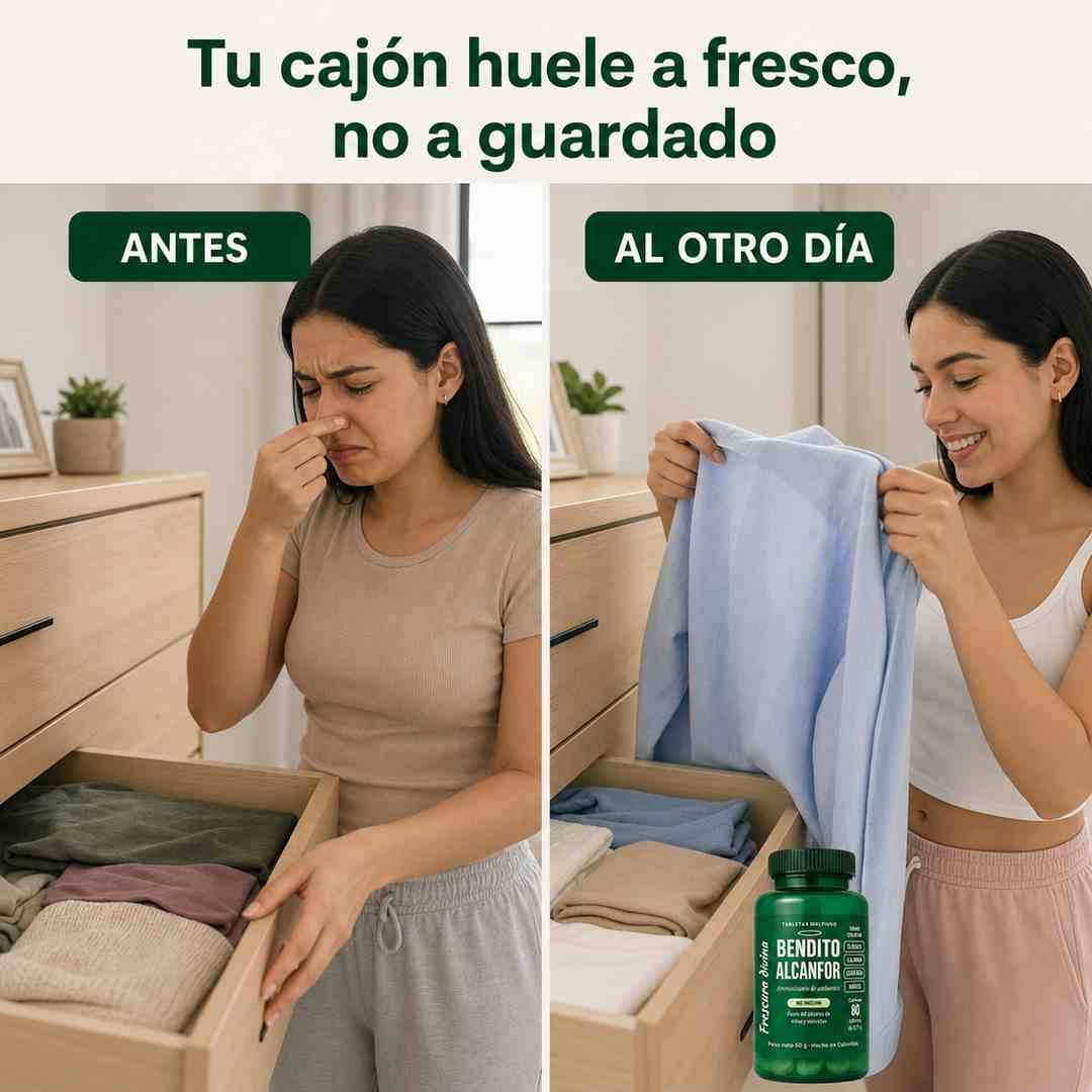 Bendito Alcanfor - Elimina el Olor a Encerrado y Disfruta la Frescura