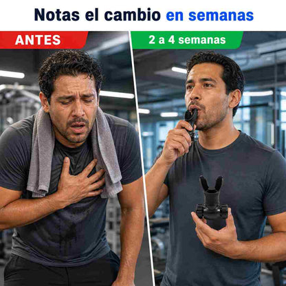 Entrenador de Respiración Doble Cabeza - Más Resistencia al Entrenar - Envío Gratis