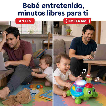 Tortuga Juguete Musical Alumbra - Se Entretiene Sola - Envio Gratis