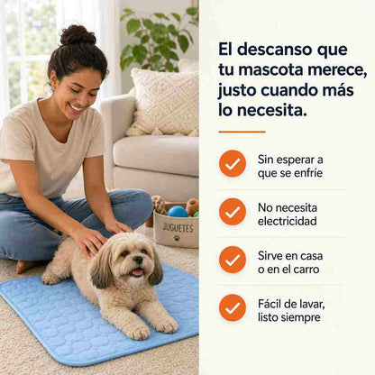 Tapete Refrescante para Mascotas - Frescura al Instante sin Electricidad