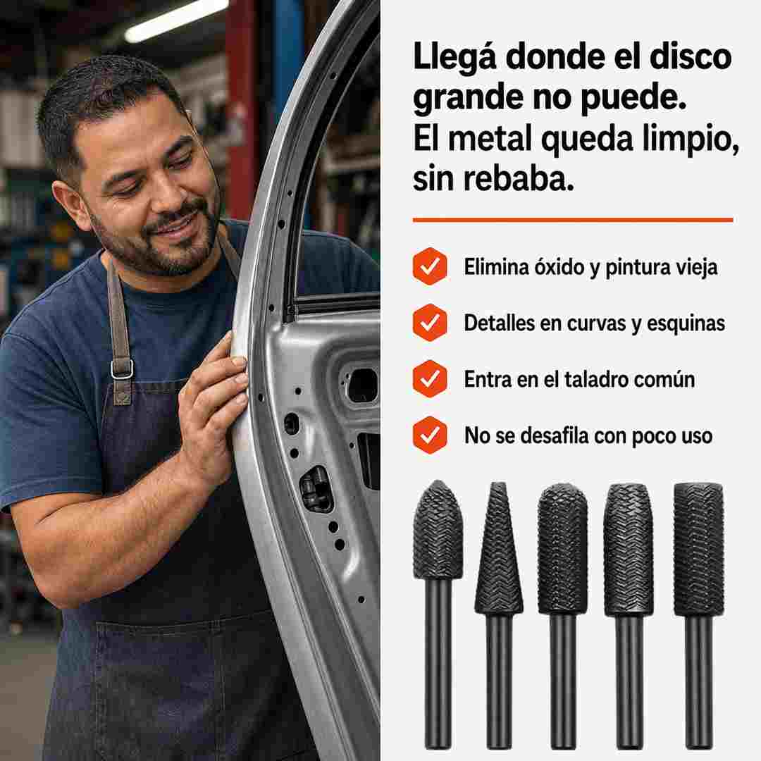 Puntas de Tungsteno para Pulir Metal - Quita Óxido sin Dañar la Lámina - Hasta 51% OFF