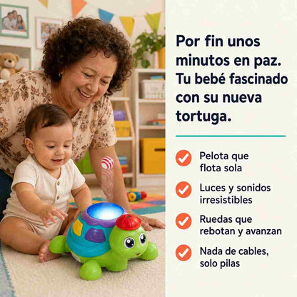 Tortuga Juguete Musical Alumbra - Se Entretiene Sola - Envio Gratis