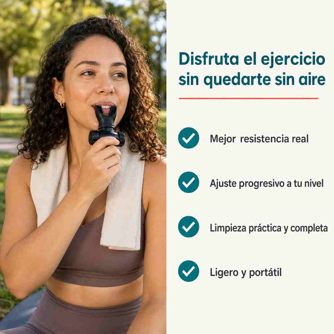 Entrenador de Respiración Doble Cabeza - Más Resistencia al Entrenar - Envío Gratis