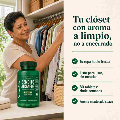 Bendito Alcanfor - Elimina el Olor a Encerrado y Disfruta la Frescura