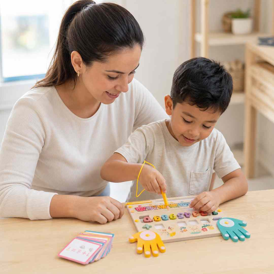Tablero Montessori de Matemáticas - Aprende a Sumar con sus Manos
